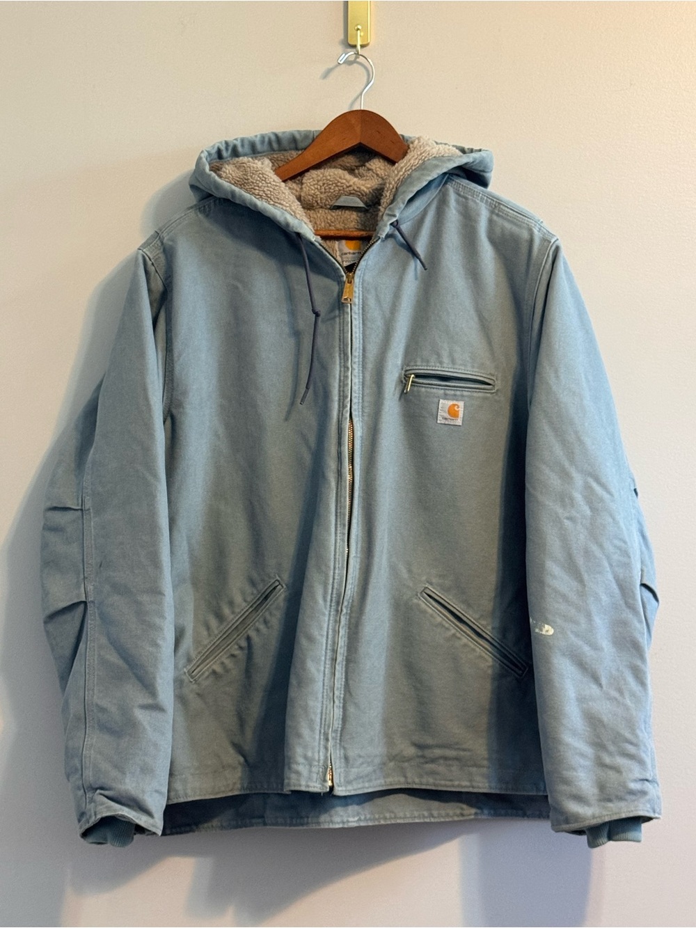 Carhartt WJ141 Sandstone Sierra Sherpa Lined Jacket Seaglass XXL 20